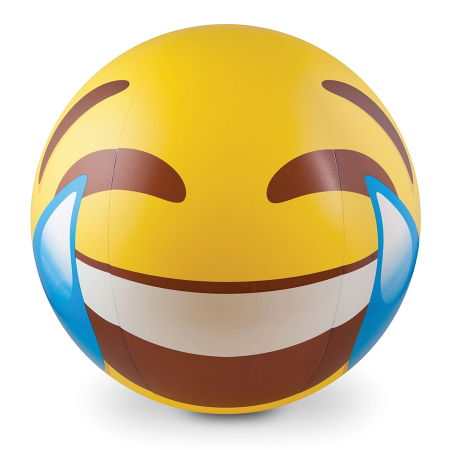 Мяч надувной bigmouth, lol tears emoji, 46 см