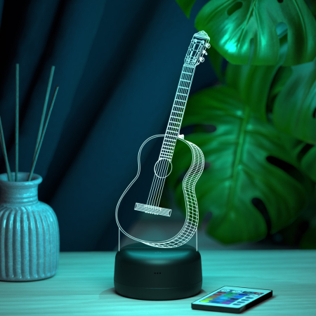 3D светильник  Светильник "Гитара"