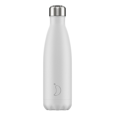 Термос chilly's bottles, monochrome, white, 500 мл