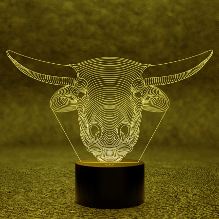 3D светильник  Светильник "Голова Быка"
