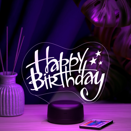 3D светильник  Светильник "Happy Birthday (С днём рождения)"