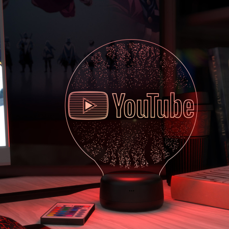 3D светильник  Светильник "YouTube"