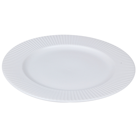 Набор обеденных тарелок soft ripples, 27 см, белые, 2 шт.