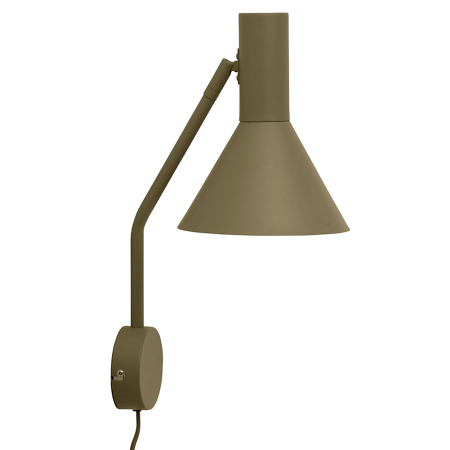 Лампа настенная lyss, 42х?18 см, оливковая матовая