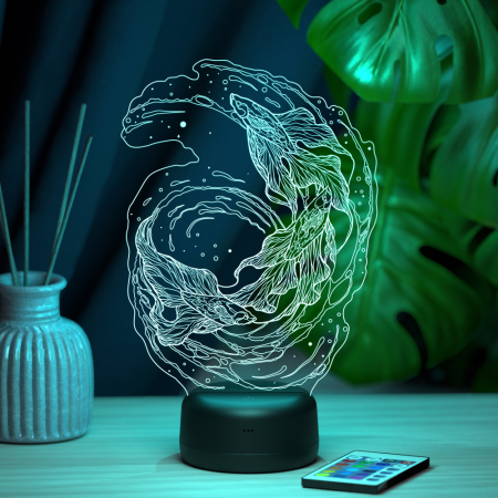 3D светильник  Светильник "Золотая рыбка"