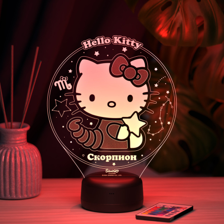 3D светильник  Скорпион - Hello Kitty