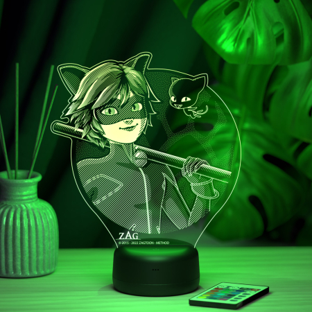 3D светильник  Супер кот