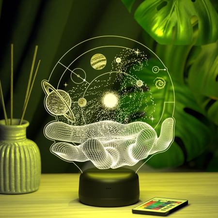 3D светильник  Светильник "Вселенная на ладони"