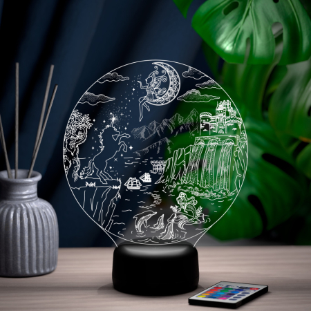 3D светильник  Светильник "Волшебный мир"