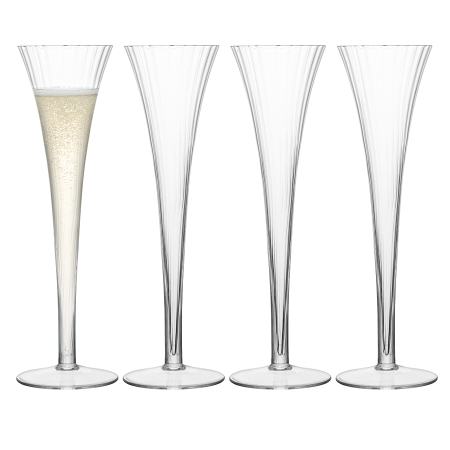 Набор из 4 бокалов-флейт для шампанского aurelia 200 мл