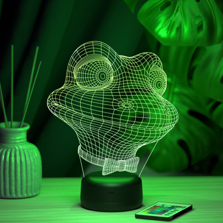 3D светильник  Светильник "Лягушонок"