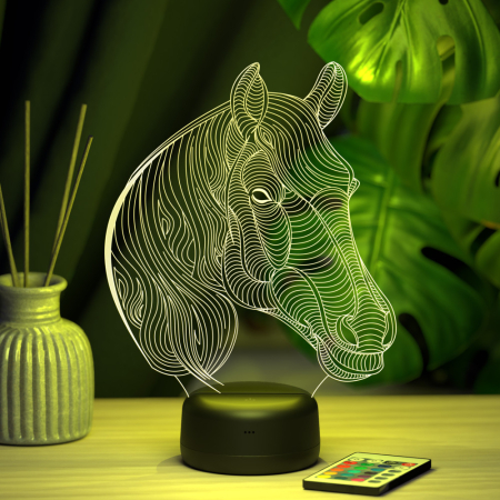 3D светильник  Светильник "Лошадь с гривой"