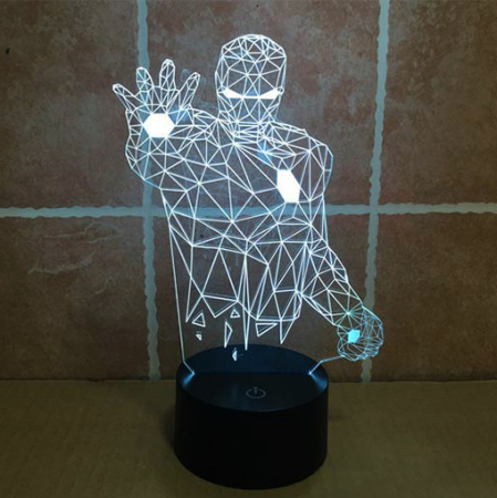 3D светильник  Железный человек 4