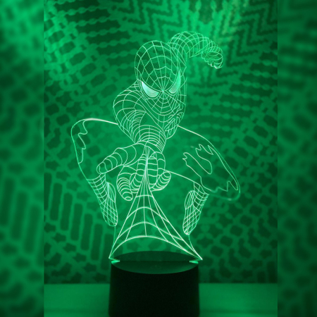 3D светильник  Человек паук #4