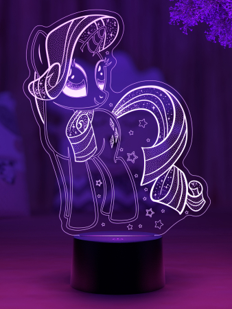 3D светильник  Светильник "Пони"