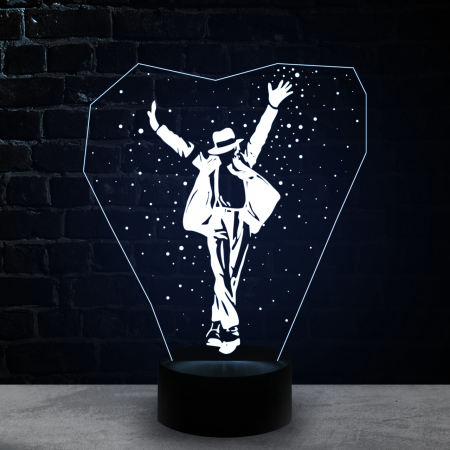 3D светильник  Майкл Джексон