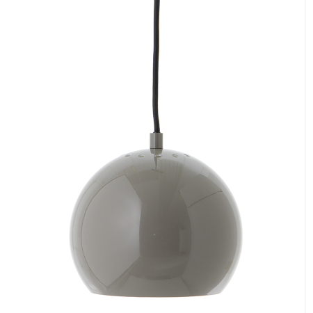 Лампа подвесная ball, 16х?18 см, темно-серая глянцевая, черный шнур