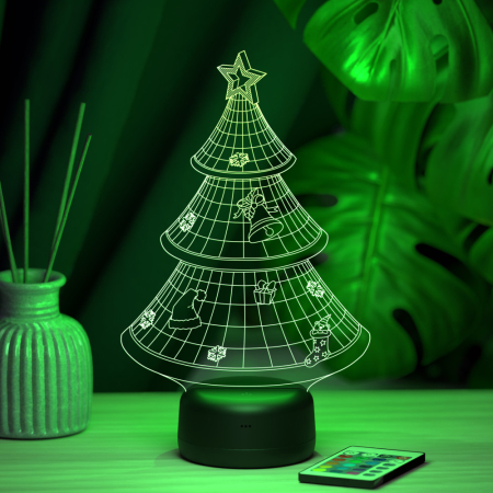 3D светильник  Светильник "Новогодняя ёлочка"