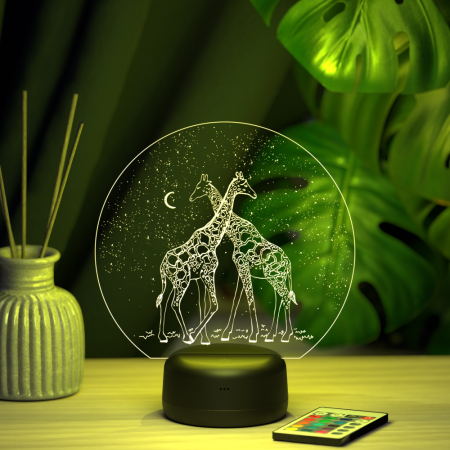 3D светильник  Светильник "Два жирафа"
