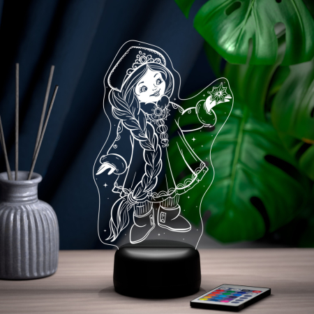 3D светильник  Светильник "Маленькая Снегурочка"