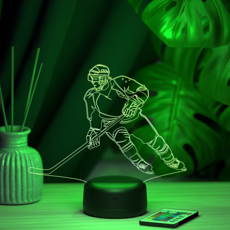 3D светильник  Светильник "Хоккеист - Нападающий"