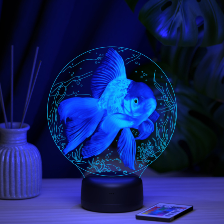 3D светильник  Светильник "Золотая рыбка"