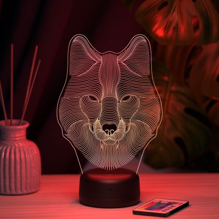 3D светильник  Светильник "Волк"