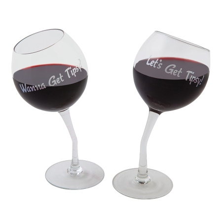 Набор бокалов bigmouth, tipsy wine glass pair, 355 мл