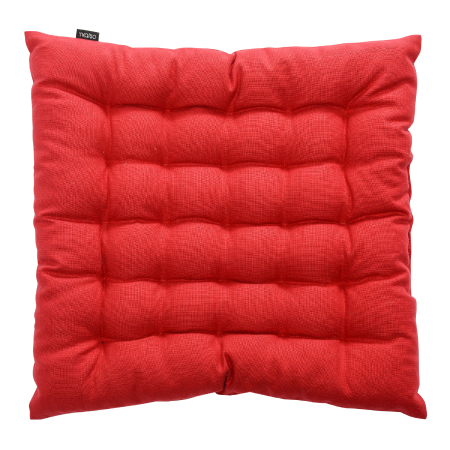 Подушка на стул из хлопка красного цвета russian north, 40х40х4 см