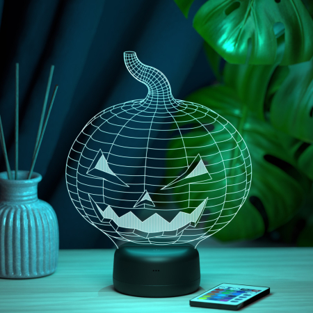 3D светильник  Светильник "Тыква на Хэллоуин"