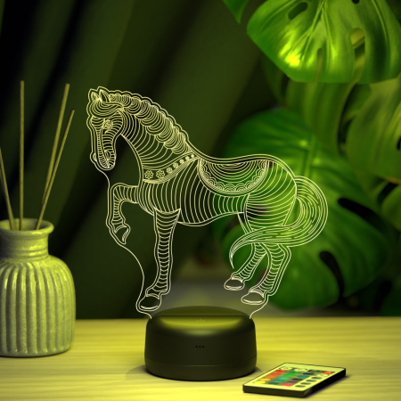 3D светильник  Светильник "Лошадка"