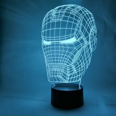 3D светильник  Маска Железного человека